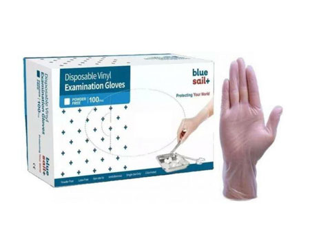 دستکش معاینه وینیل بدون پودر VTA (قیمت هر بسته)